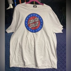 Santa Cruz Skateboards Vintage Mid 90s NHS USA Shirt Mens Size XL RARE